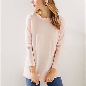 LOFT Side slits soft tunic sweater
